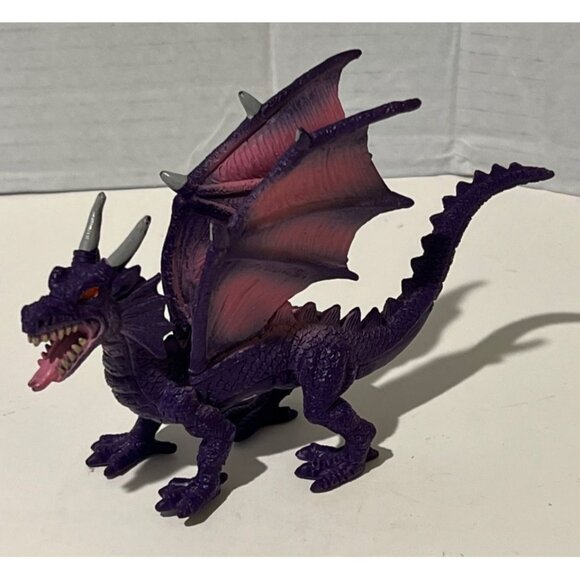 5 Vintage 1980’s & 1990's PVC Hydra Two & Three-Headed Mythical Dragon‎ Figures - Picture 3 of 7